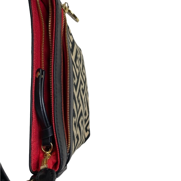 Spartina 449 Black and White Callahan Hipster crossbody bag purse - Picture 6 of 11